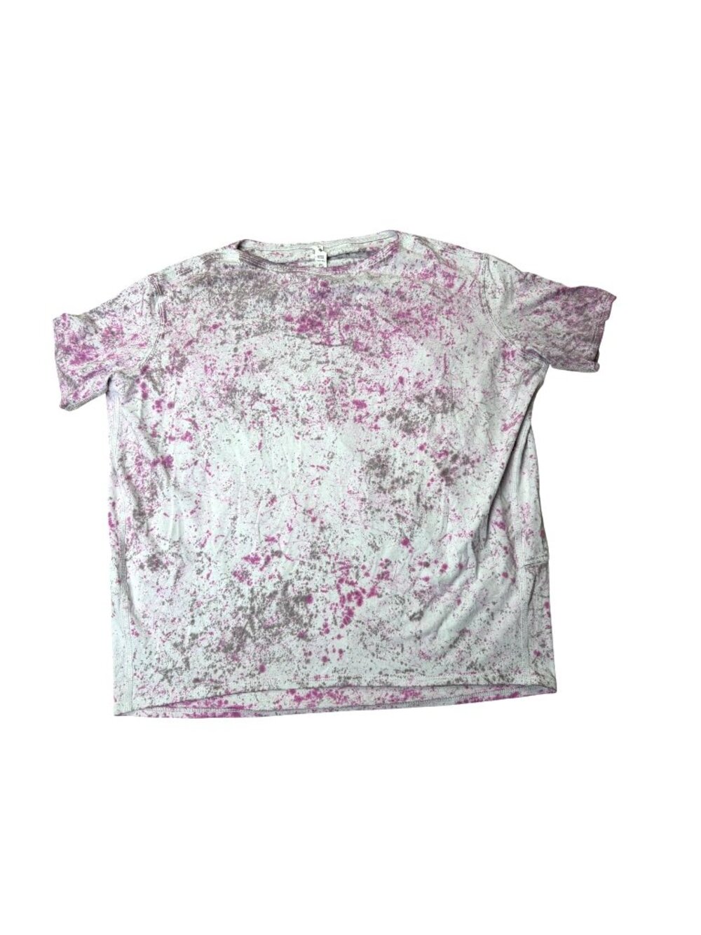 Lululemon Women's Lululemon Love Crew T-Shirt Purple & Gray Splatter size 4